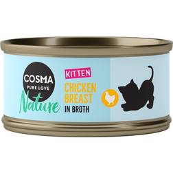 Cosma Nature Kitten 24 x 70 g - Pollo
