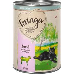 Feringa Single Meat Menù 12 x 410 g - Agnello Con Patate e Camedrio Maro
