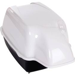 Ferplast Outdoor kattoalett med tak Svart/vit