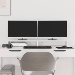 vidaXL skærmholder 100x27x10 massivt TV-bord