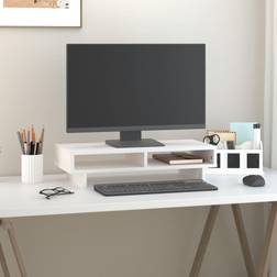 vidaXL Monitorständer Weiß 60 x 27 x 14 cm Fernsehschrank