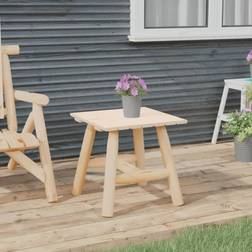vidaXL 49x49x50 massivt Småbord