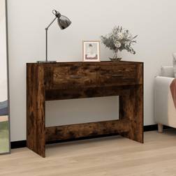 vidaXL Chêne Fumé 100 x 39 x 75 cm Smoked Oak Table Console