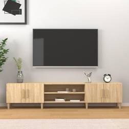 vidaXL Para Madera Contrachapada Roble Sonoma 180x31.5x40 cm Mueble de TV