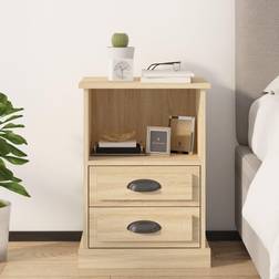 vidaXL 43x36x60 sonoma-eg Sengebord