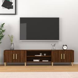 vidaXL Chêne Marron 180x31.5x40 cm Bois D'ingénierie Meuble TV