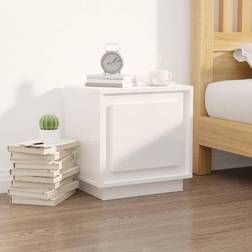 vidaXL Cabinet High Gloss Bedside Table