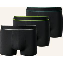 Schiesser 95-5 Boxer Shorts - Black/Green
