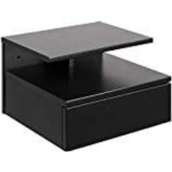 AC Design Furniture Ashlan Væghængt Sortlakeret Træ Sengebord