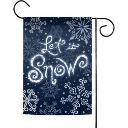 Bandiera Invernale Let It Snow 12x18 Pollici
