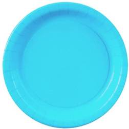 Creative Converting 7 Solid Bermuda Blue Luncheon Paper Plates 24pcs