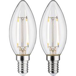 Paulmann 28855 LED-lamp EEK F A G E14 2.7 W Varmvit Ø x H 35 mm x 97 mm 2 st