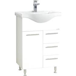 VCM Lisalo L 2-Delt Vaskeplads Hvid Melamin