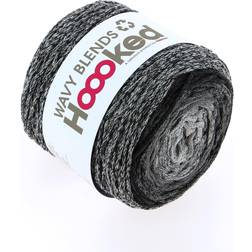 Hoooked Wavy Blends Yarn-Anthracite Stone WAVYBLND-09