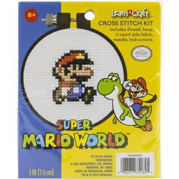 Dimensions Learn-A-Craft Counted Cross Stitch Kit 3" Round-Super Mario Bros. 11 Count MichaelsÂ Multicolor 3"