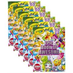 Crayola Epic Book of Awesome 288-Page Coloring Book 6 Count