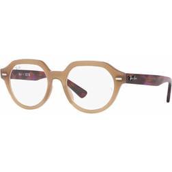 Ray-Ban Cadres optiques Rx7214 gina col. 8258 Unisexe CarrÃ Beige