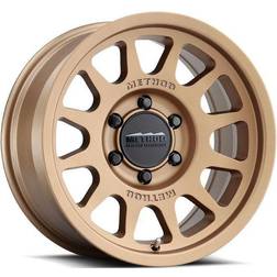 Method Race Wheels MR703, 17x8.5 with 5 on 5 Bolt Pattern Bronze