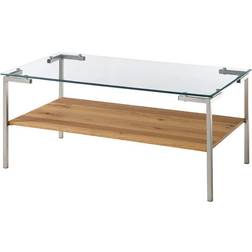 MCA Furniture with Storage Glass Coffee Table