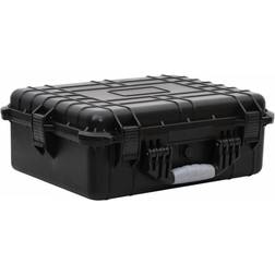 vidaXL Flugkoffer Tragbar Schwarz 52x40x19 cm PP Schwarz, 52 x 40 x 19 cm