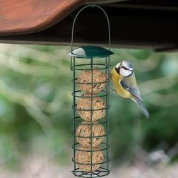 Relaxdays Hanging Bird Fat Ball Wild Bird Feeder, Silo