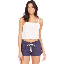 Roxy Oceanside Linen Shorts - Mood Indigo