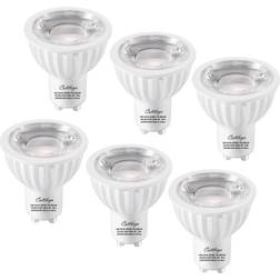 75-Watt Equivalent GU10 Dimmable Recessed Track Lighting 90 CRI Flood LED Light Bulb 6-Pack Warm White 2700K 3000K