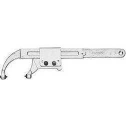 Facom 0" to 7-7/8" Capacity, Satin Chrome Finish, Pin Spanner Combination Wrench