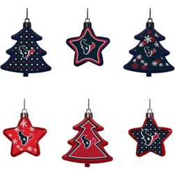 Foco Houston Texans Six-Pack Shatterproof Star Set Juletrepynt