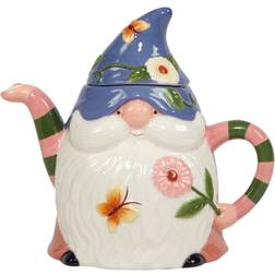 Certified International Garden Gnomes 3-d Teapot