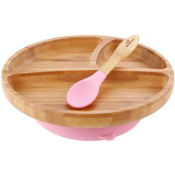 Avanchy Toddler's Bamboo Plate & Spoon Set