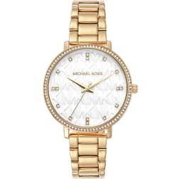 Michael Kors MK Pyper Gold-Tone Embossed Logo Watch ONE SIZE