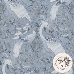 Laura Ashley Tregaron Midnight Blue Removable Wallpaper