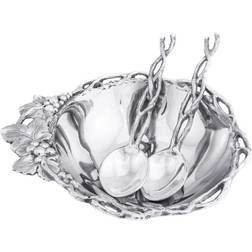 Arthur Court Designs Aluminum Grape Open Vine Salad Bowl