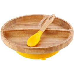 Avanchy Toddler's Bamboo Plate & Spoon Set