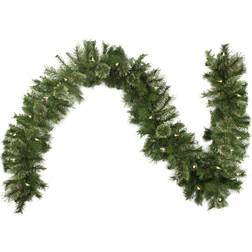 Northlight Pre-Lit Mixed Cashmere Pine Artificial Christmas Garland Clear Lights Decoration