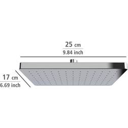 Wenko Rain Shower Head Automatic Cleaning 25 x 17 cm