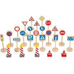 Small Foot Set Di Accessori Per Veicoli In Legno E Trenini
