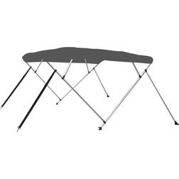 vidaXL Bimini di Prua con Tendalino a 4 Archi Antracite 243x180x137 cm