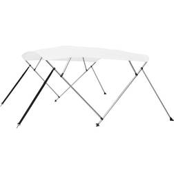 vidaXL 4 Bow Bimini Top White 243x196x137 cm