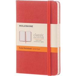 Moleskine Classic Notebook, Pocket, Ruled, Coral Cover