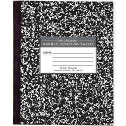Roaring Spring Paper Products Marble Cover Composition Book Wide Rule 8 1/2 x 7 48 Pages