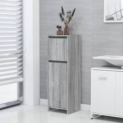 vidaXL Armadietto Bagno Grigio Sonoma 30x30x95 cm