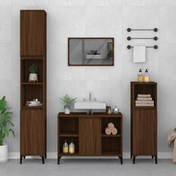 vidaXL Mobile Lavabo Rovere Marrone 80 x 33 x 60 cm Legno Multistratocod Mxl 127325