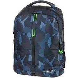 Walker Schulrucksack Elite 2.0 Camo Kunstfaser anthrazit/blau