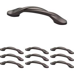Franklin Brass Curved Cabinet Drawer Handle 3 In Dark Bronze 10 Pack