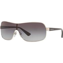 Sunglass Hut Collection 0HU1008 SHINY SILVER/GREY