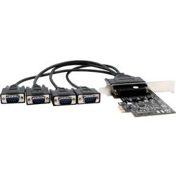 EXSYS PCIe Kort 4S Serielt RS-232 Octopus Kabel