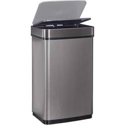 Relaxdays Sensor Waster Bin 60 L Trash Can Stainless Steel