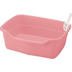 Richell Paw Trax Pink Wide Cat Litter Pan, X X 8.5"